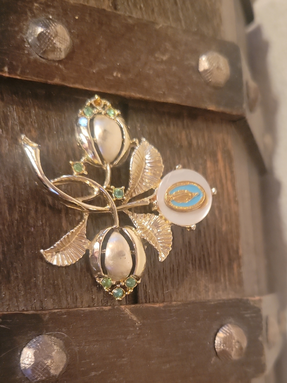 Blessed mother Brooch